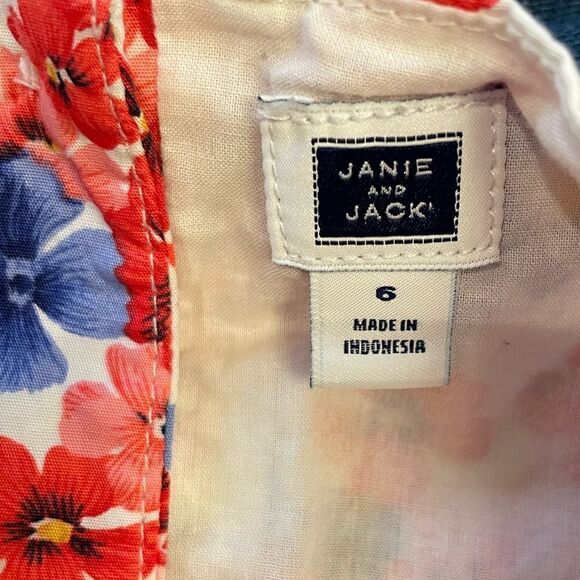 Janie & Jack FLORAL RUFFLE TOP Color Floral Ruffle Sz. 6 NWOT - Picture 8 of 8